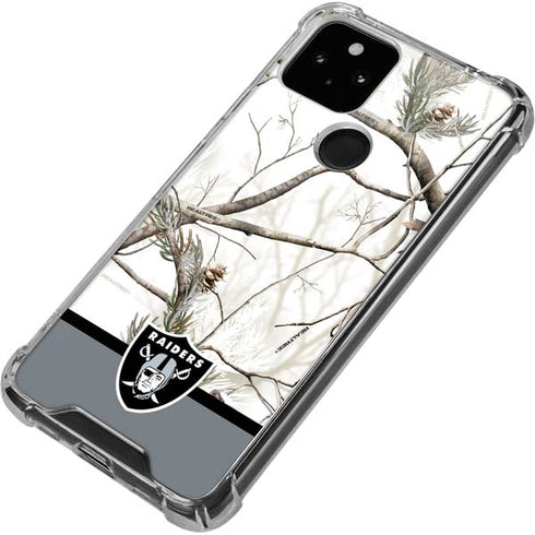 NFL Realtree Camo Las Vegas Raiders Google Pixel 5 Clear Case